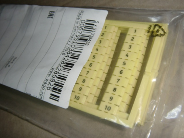 793-602/000-002 WMB-Beschriftung 10x 1..10 senkrecht